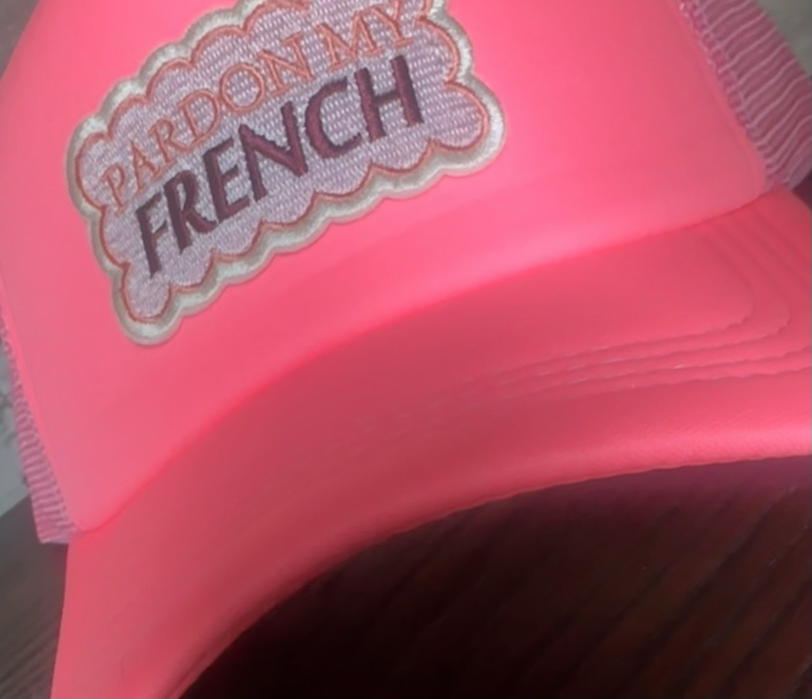 PINK Funny Quote Retro Hat Foam Mesh Baseball Cap Snapback Hats Caps Funny NEW