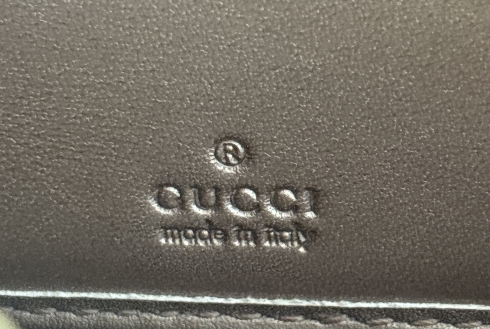 Gucci Bronze Guccissima Leather Zip Around Continental Wallet GG Heart Charm