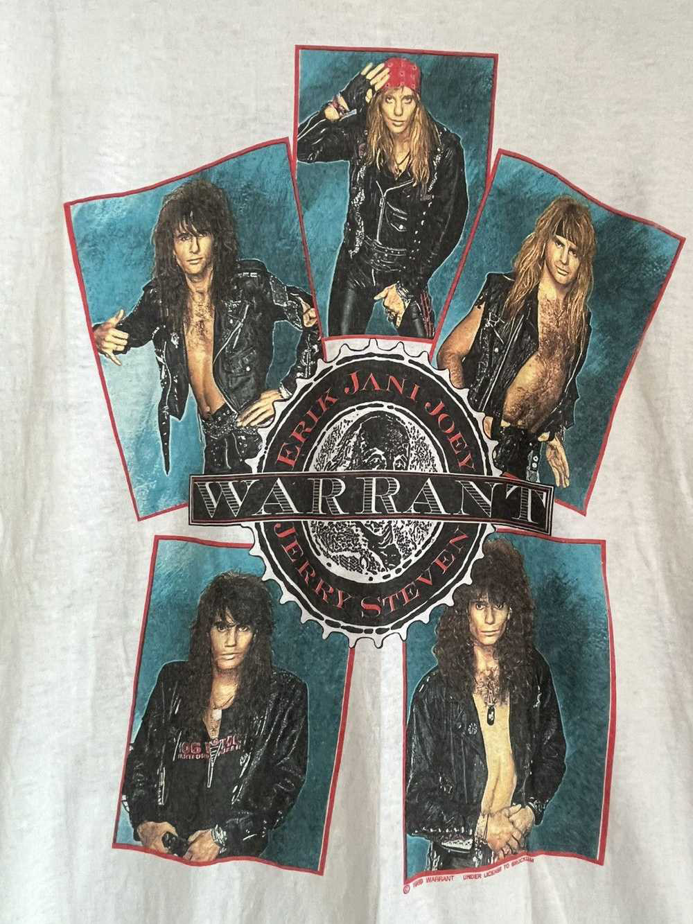 Warrant Band Tour White Tee Gift For Fan Cotton T-Shirt S To 5XL TS161
