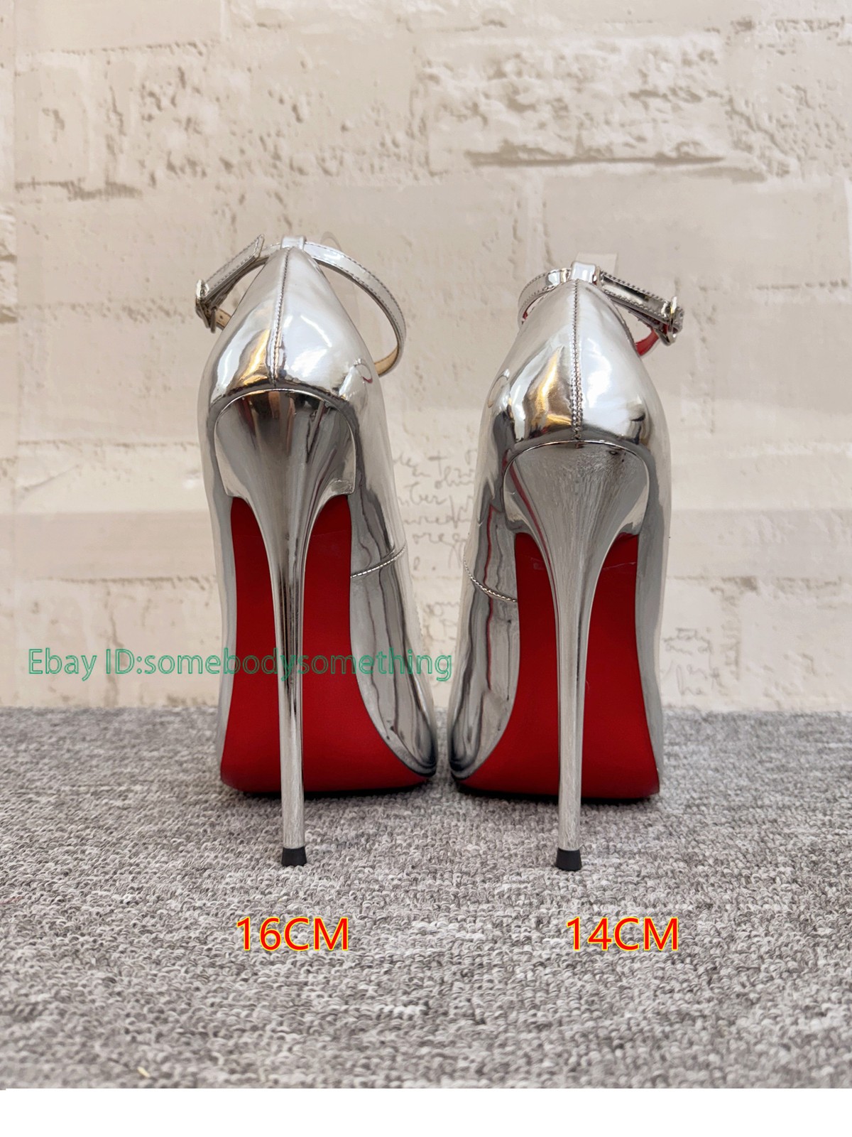 12cm Slim High-heeled Pointed Shallow Mouth High-heeled Shoes Gold Metal Party