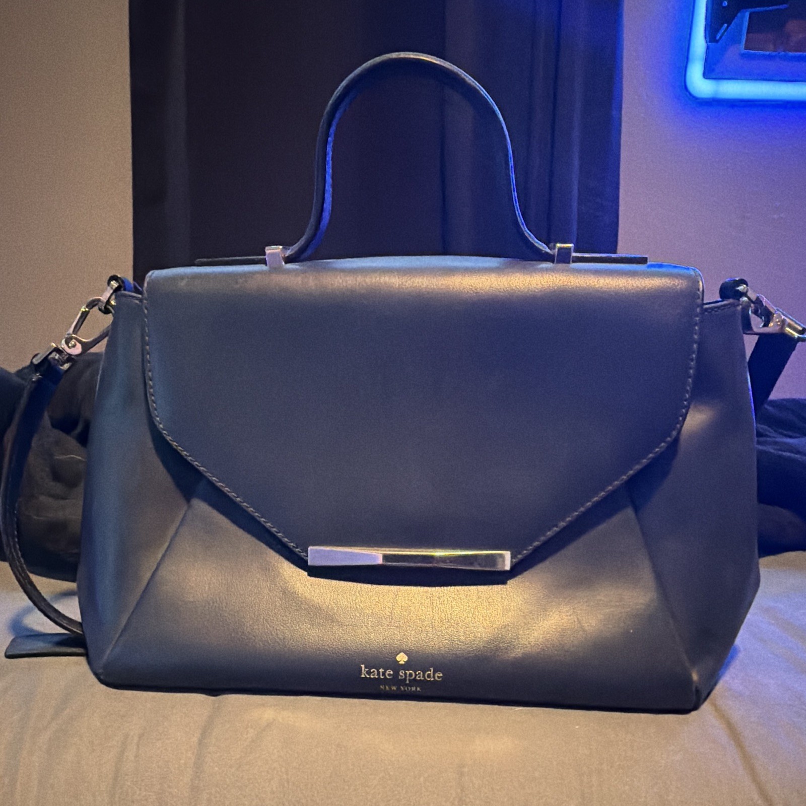 kate spade new york Blue Medium Satchel Top Handle