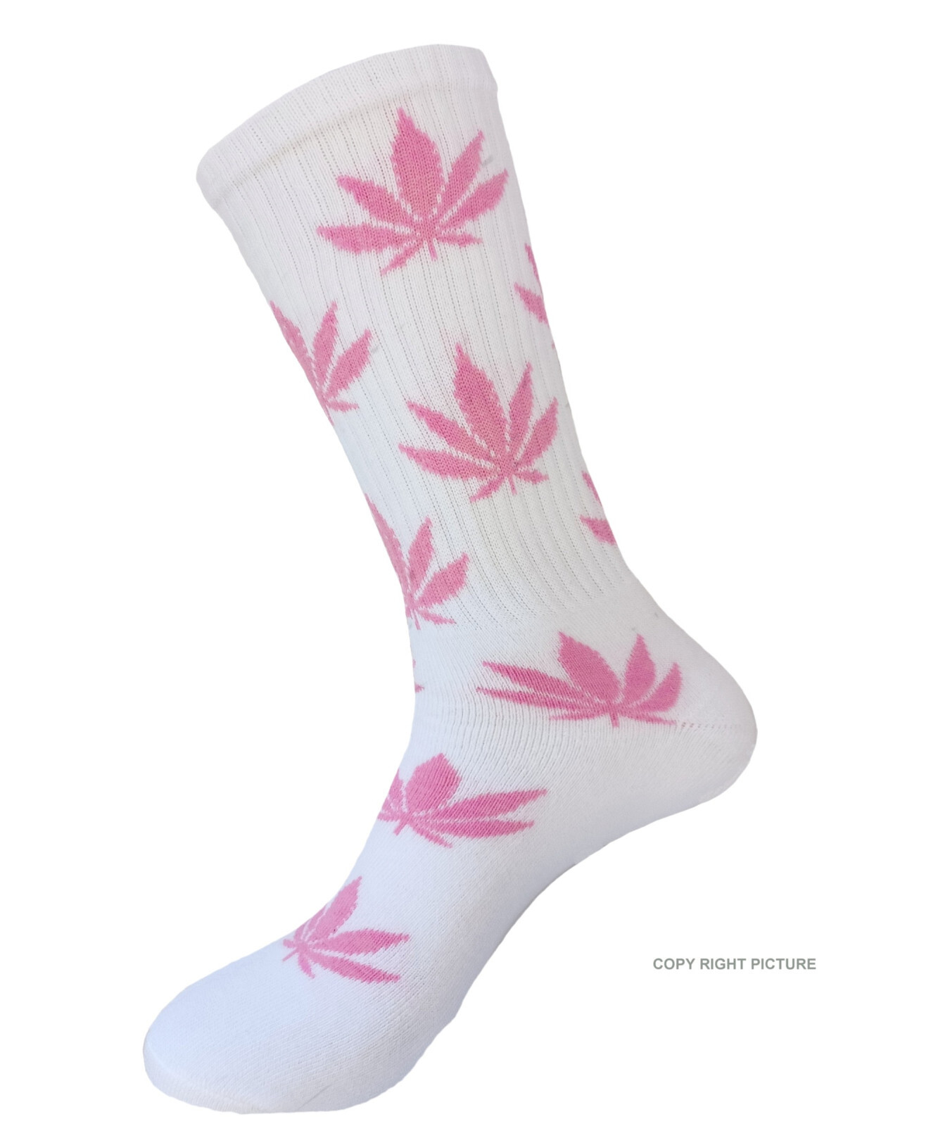 3PK Marijuana Weed Leaf TRUE TO SIZE 18 Inches Long COTTON SOCKS 10-13 set 40