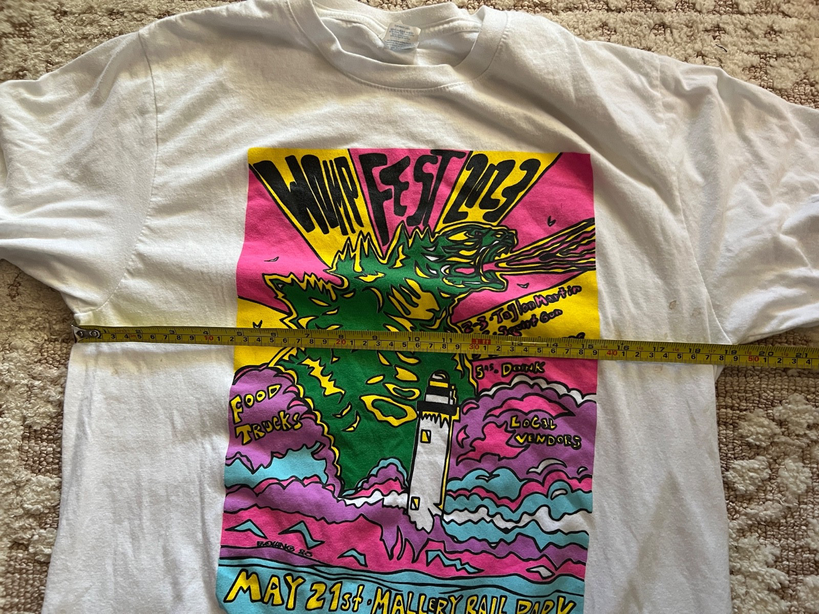 Womp Fest 2023 T Shirt Haller Ball Park Psychedelic Graphic Festival Tee