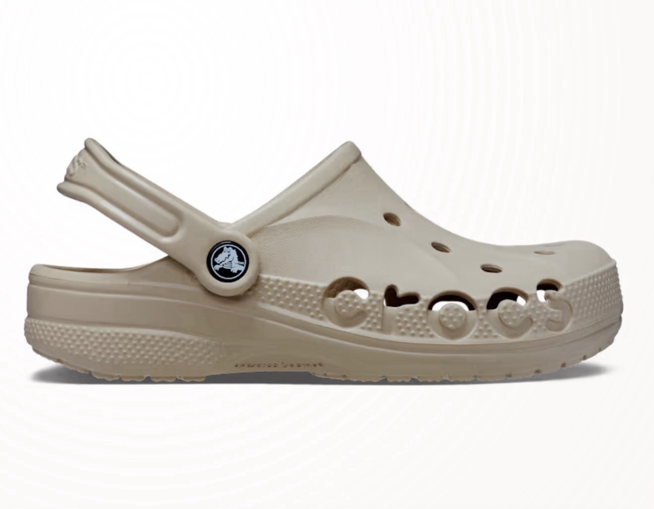 Crocs Adult Baya Clogs Cobblestone Beige Women’s US Size W/9 M/7 New With Tags