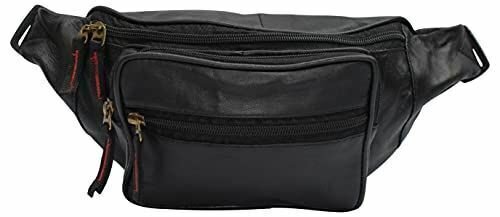 Genuine Leather Lambskin Waist Bag Fanny Pack with RFID Protection, The Perfect