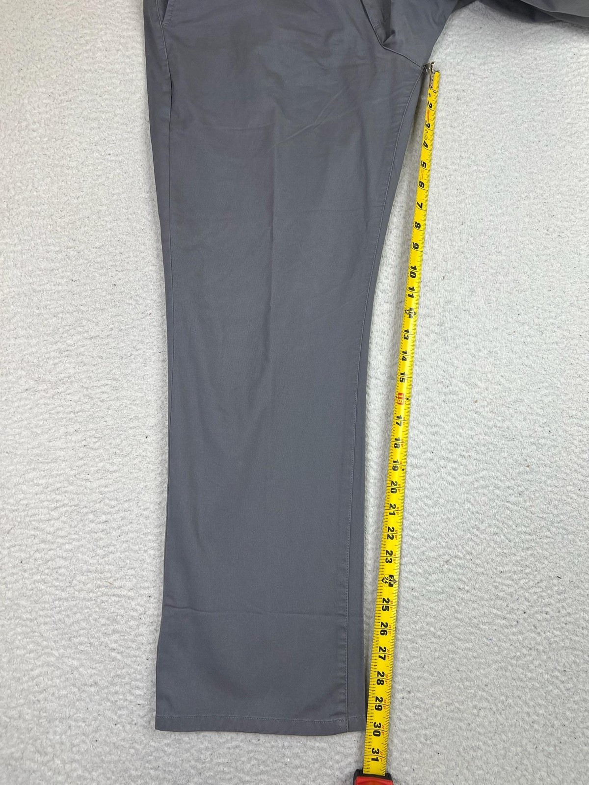 Bonobos Pants Mens 36×30 Gray Straight Fit Chino Stretch Casual Office Dressy