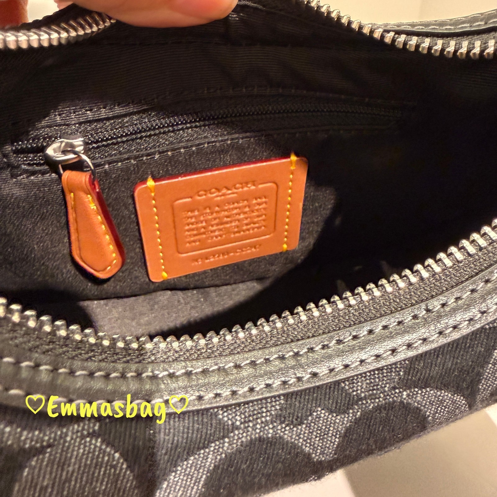 Coach Carmen Mini Crossbody Bag In Signature Denim CCZ47 denim/Silver/Black