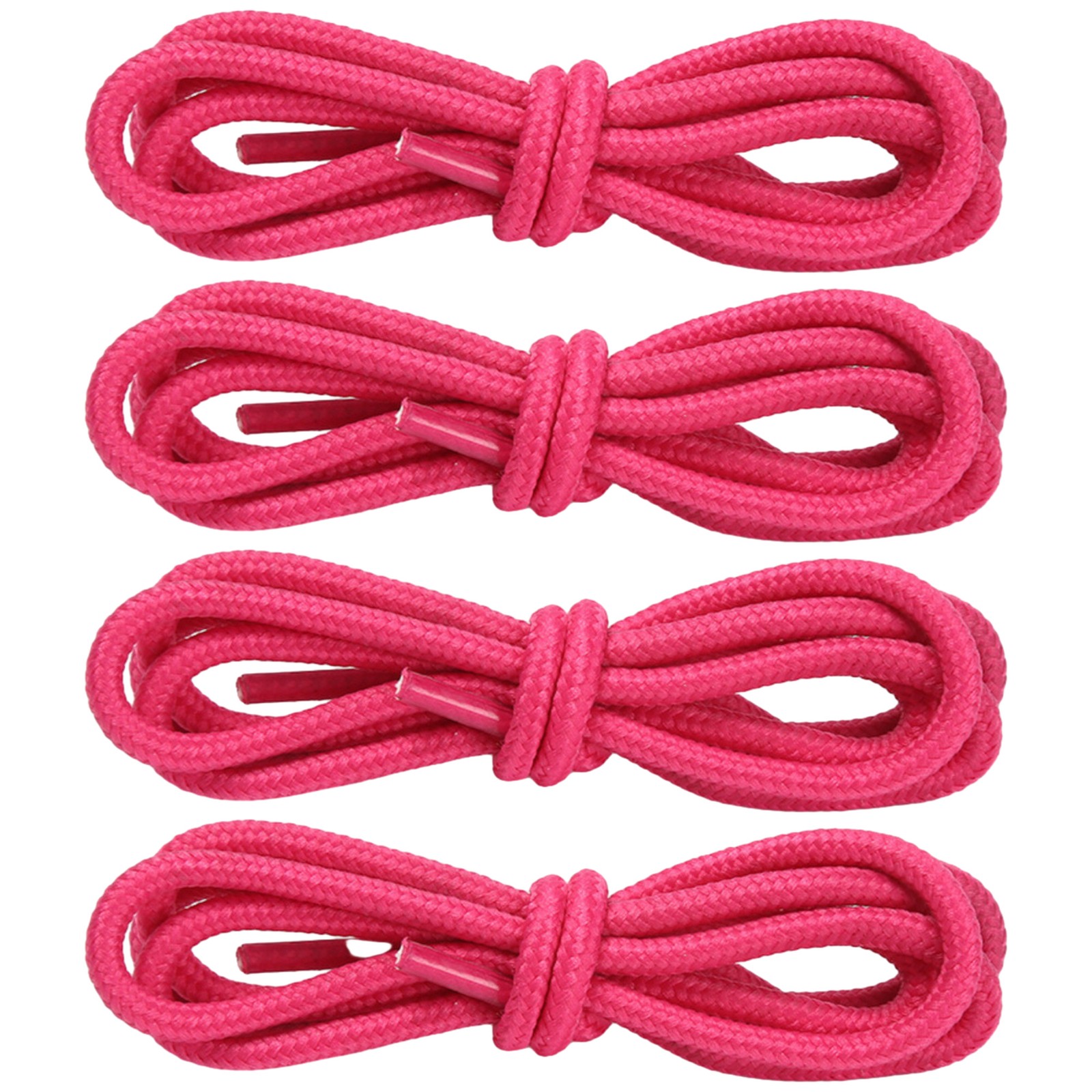 4mm Round Polyester Shoelaces 1/8″ Solid Color All Shoe Types 4 Feet, 2 Pair