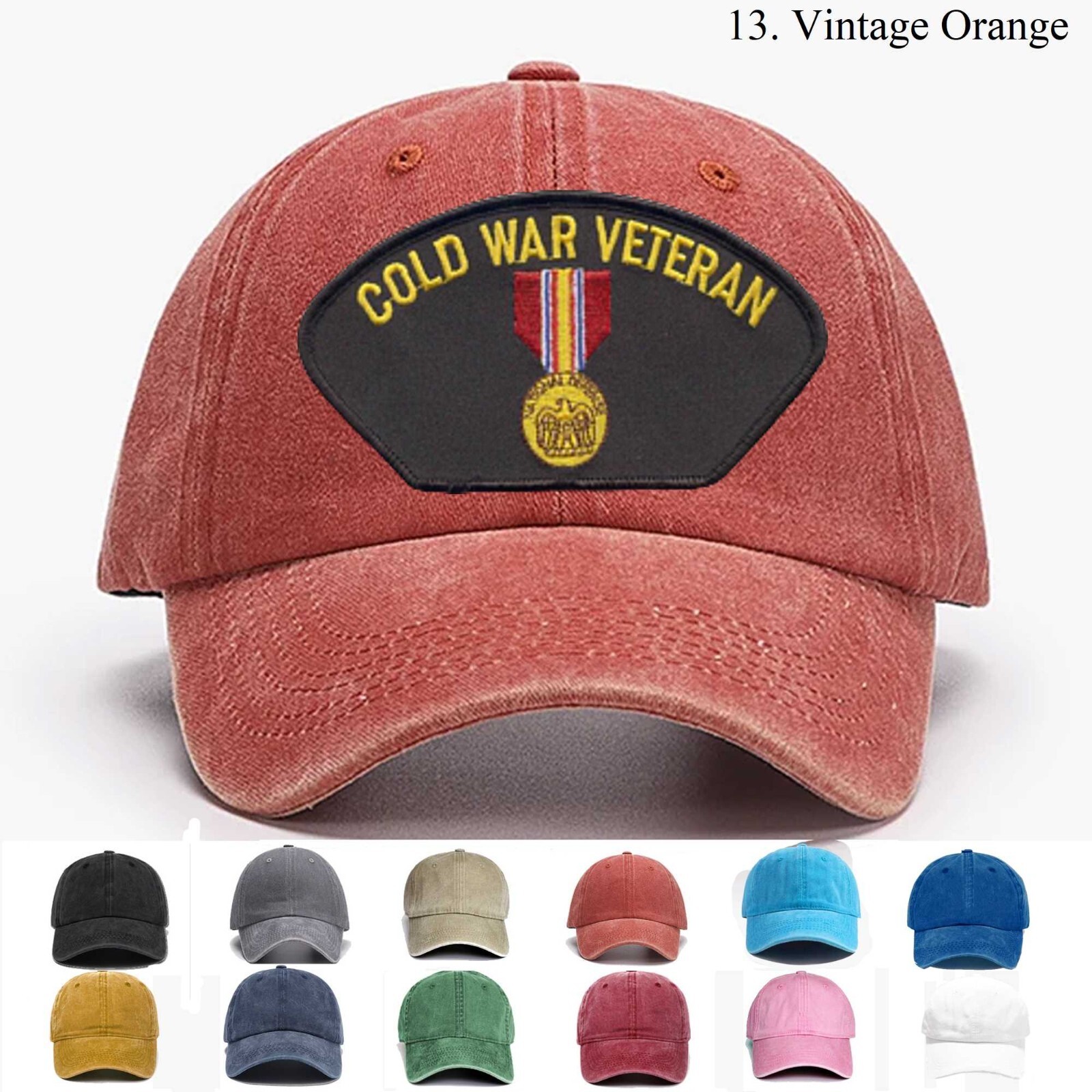 Embroidered Hat Cold War Veteran, Veteran Cap,Trucker Hat, Baseball Cap, Gift