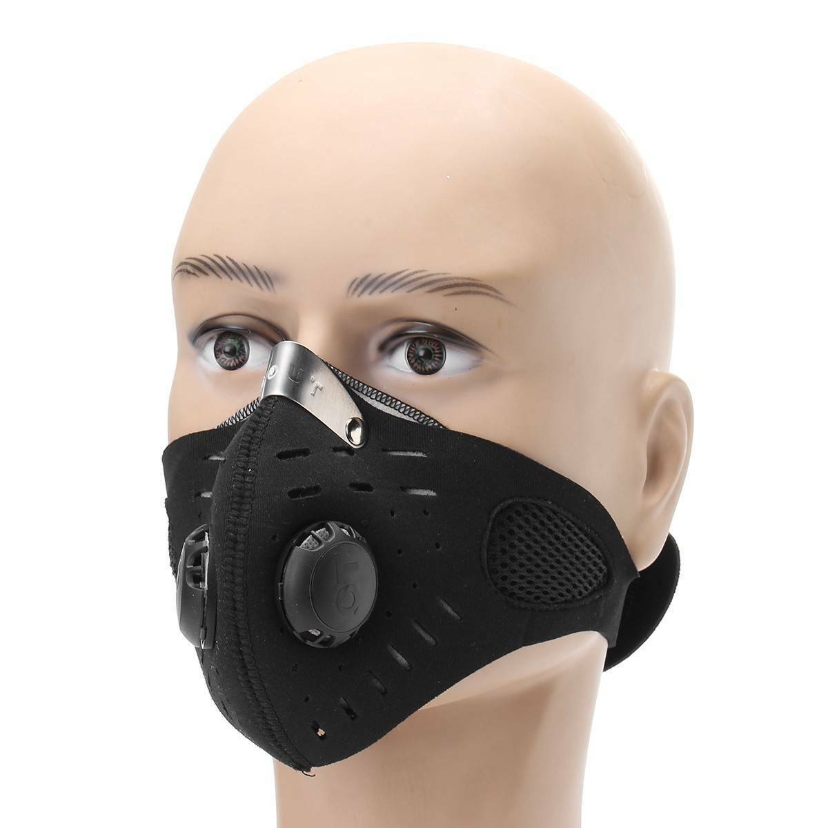 Anti Pollution Face Mask with Activated Carbon Filter Military Grade Protection