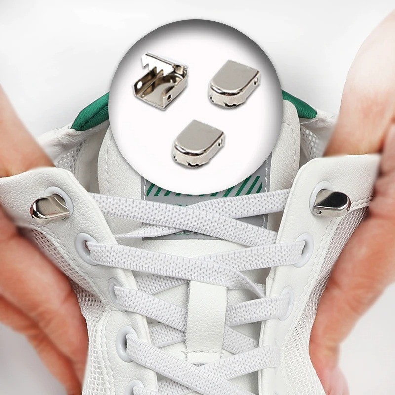 No Tie Elastic Shoe Laces One Size Fits All Adult Kids Sneakers Tieless