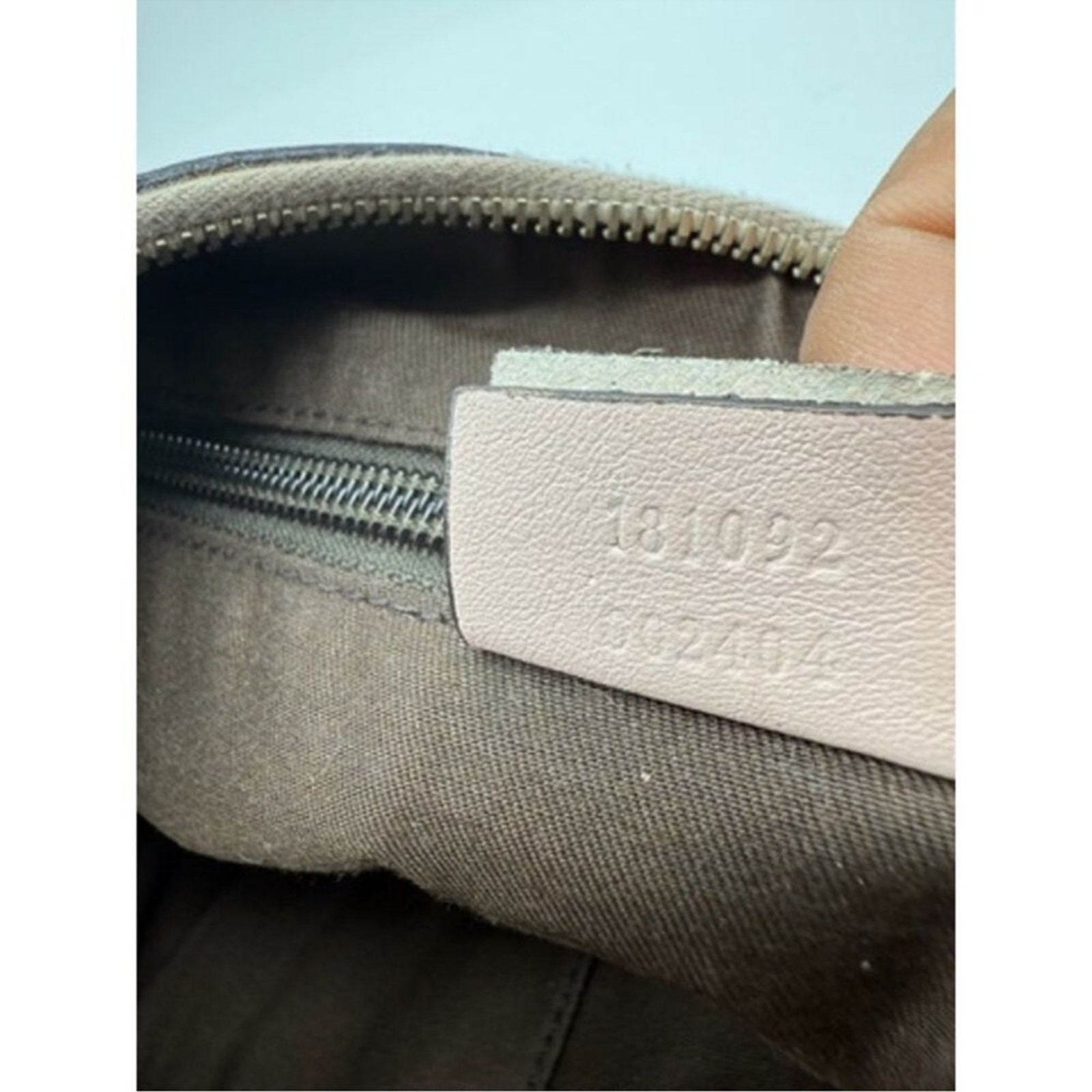 Gucci Monogram Web Medium Half Moon pastel Accents Canvas W/Leather trim.