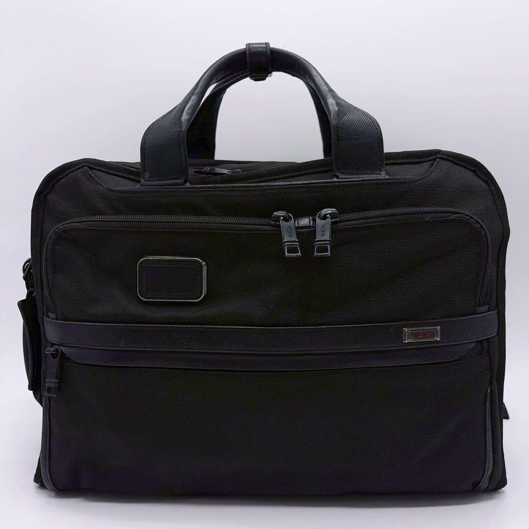TUMI ALPHA3 3 Way Business Bag Backpack Briefcase Black Laptop Auth