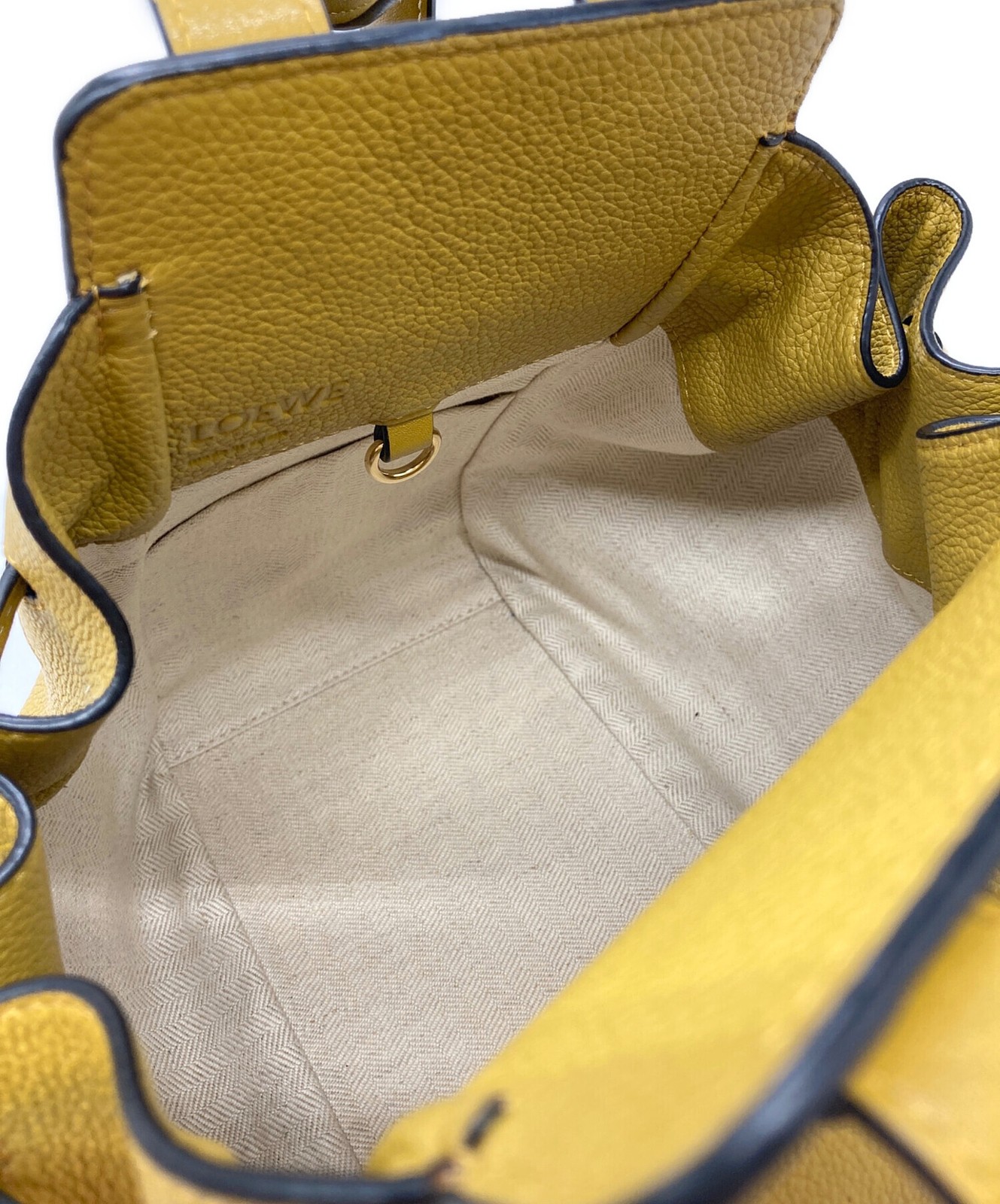 Loewe Hammock Drawstring Bag 061936 Color Yellow Size Width 10.63 in Women 99