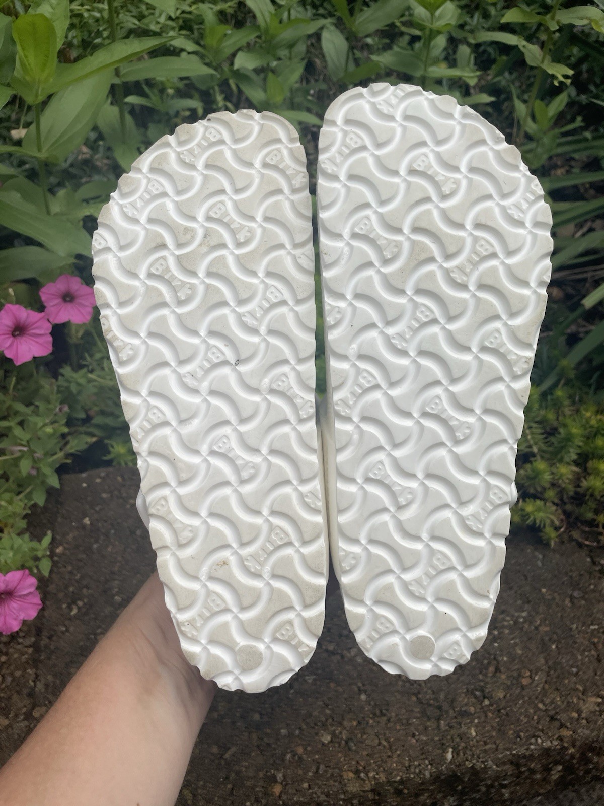 Birkenstock Gizeh EVA White Thong Sandals Size 37