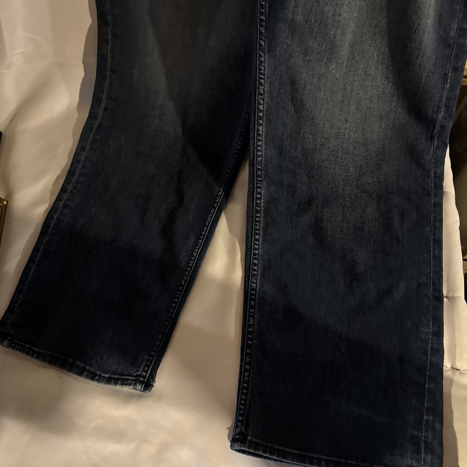 7 For All Mankind Modern Straight Jeans Mens 38 Denim Blue Landing 7TD8083L-1C5