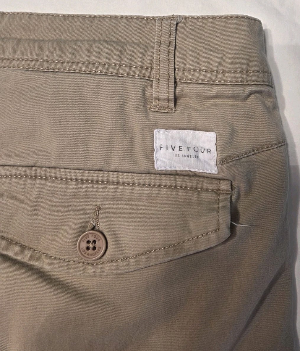 Five Four Los Angeles Mens Chino Shorts 4 Pairs of 34″ For One Price
