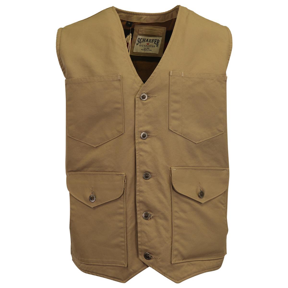 Schaefer Outfitter Men’s Vest Stone Blanket Lined Vintage Mesquite (S01)