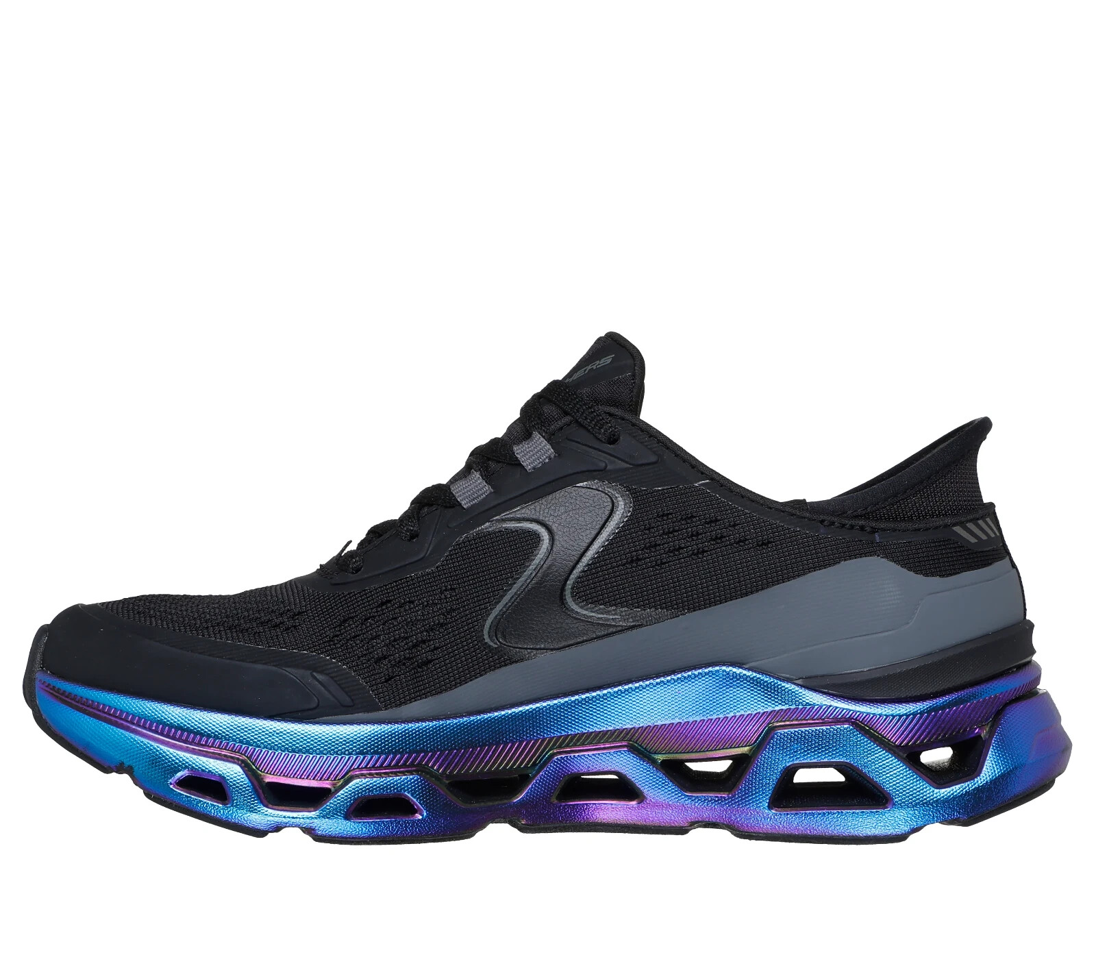 Skechers Shoes Women Slip Ins Sport Black Glide Glow Comfort Memory Foam 150516