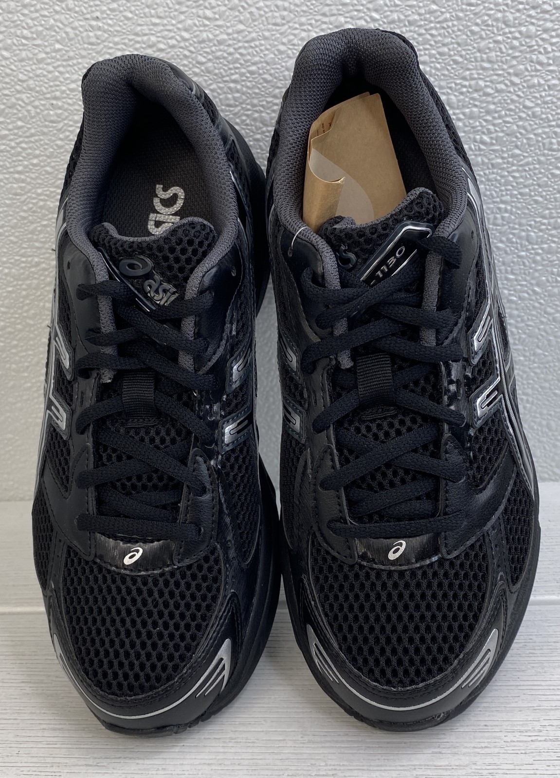 Asics Gel-1130 Men’s Size 6 Black/Pure Silver Mesh Low Top Athletic Sneakers
