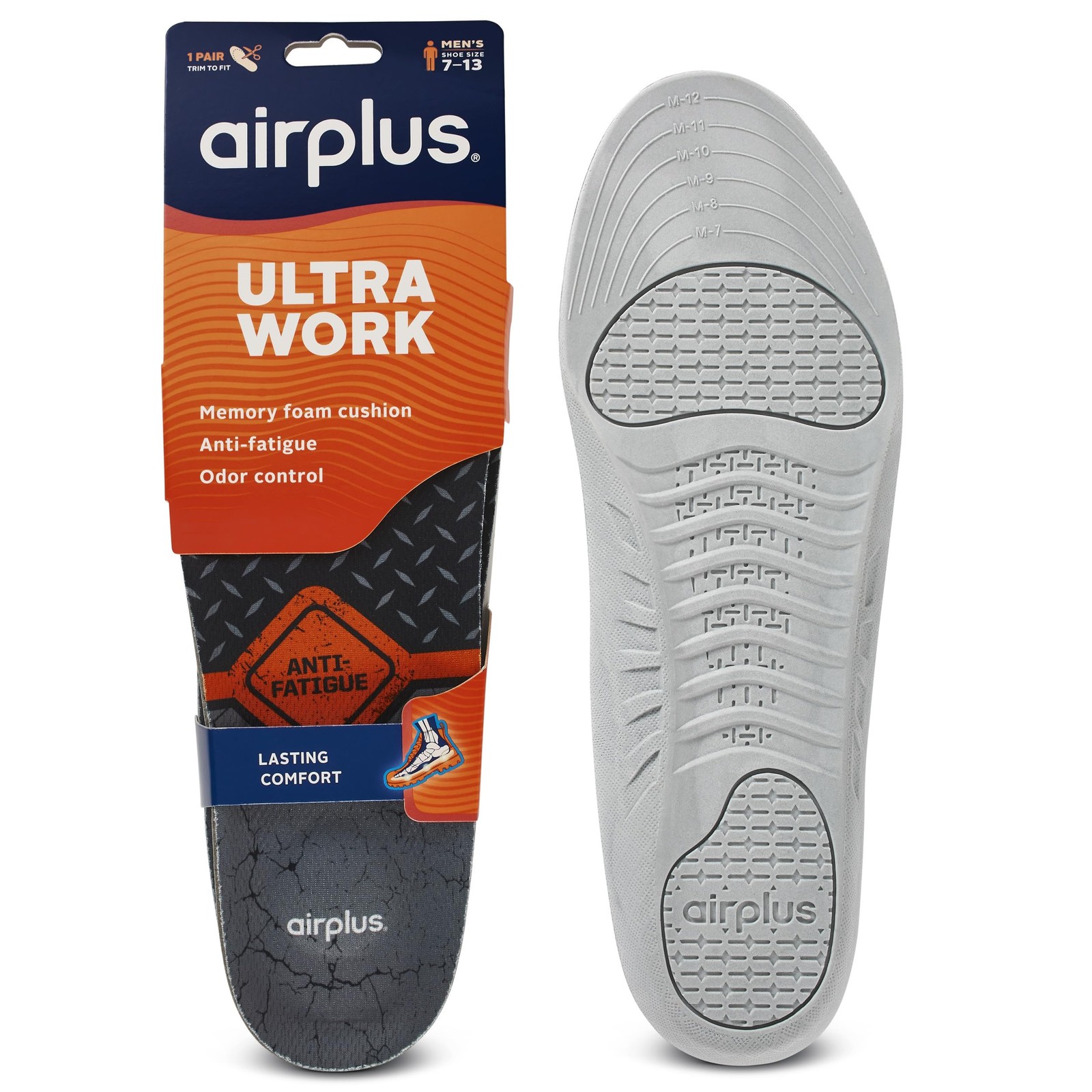 Airplus Ultra Work Memory Plus Shoe Insoles for All Day Comfort and Foot Pain