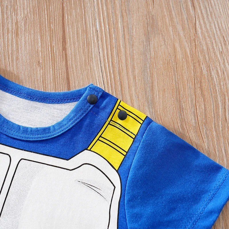 Anime Saiyan Baby Cosplay Romper Soft Cotton Newborn Jumpsuit Costume Outfit