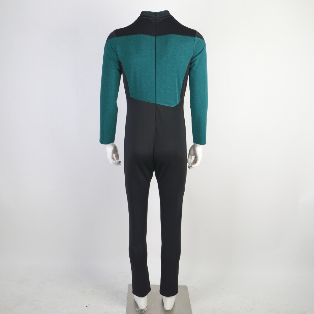 For The Next Generation Picard Red Jumpsuit TNG Data Gold Blue Uniform Costume