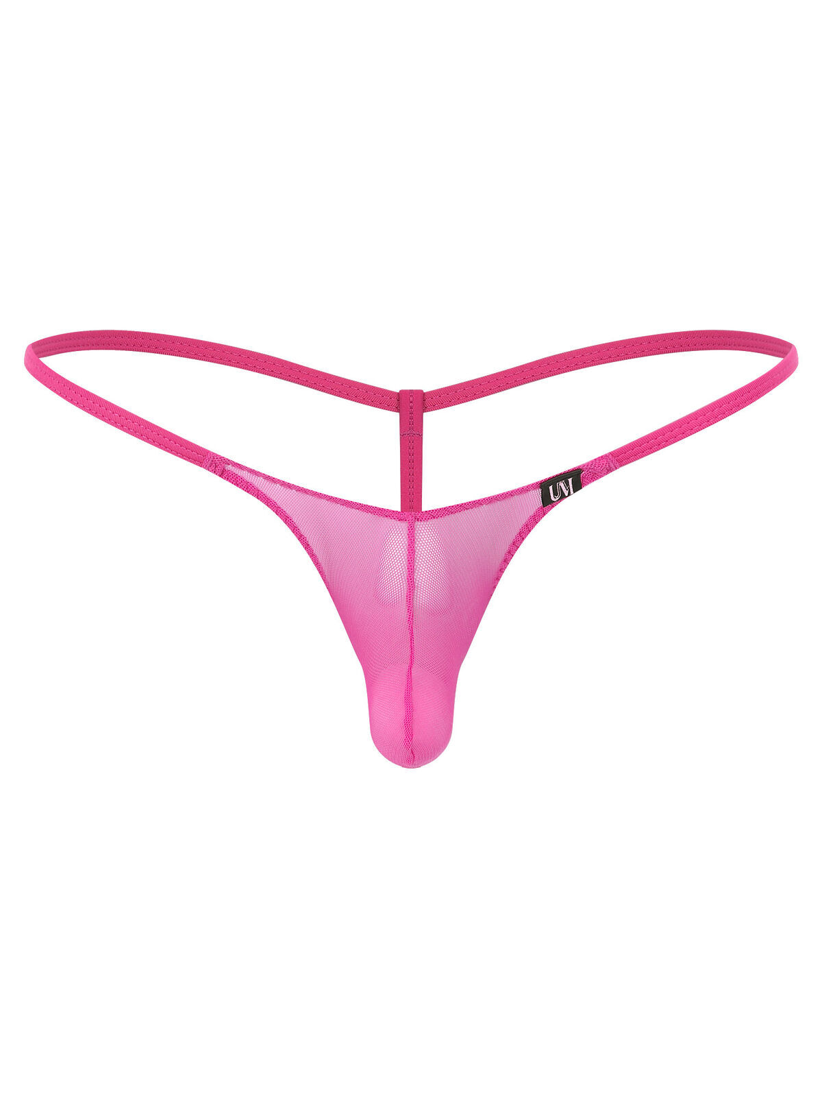 Mens See Through Mini Thong Bulge Pouch T-Back G-string Low Rise Micro Underwear