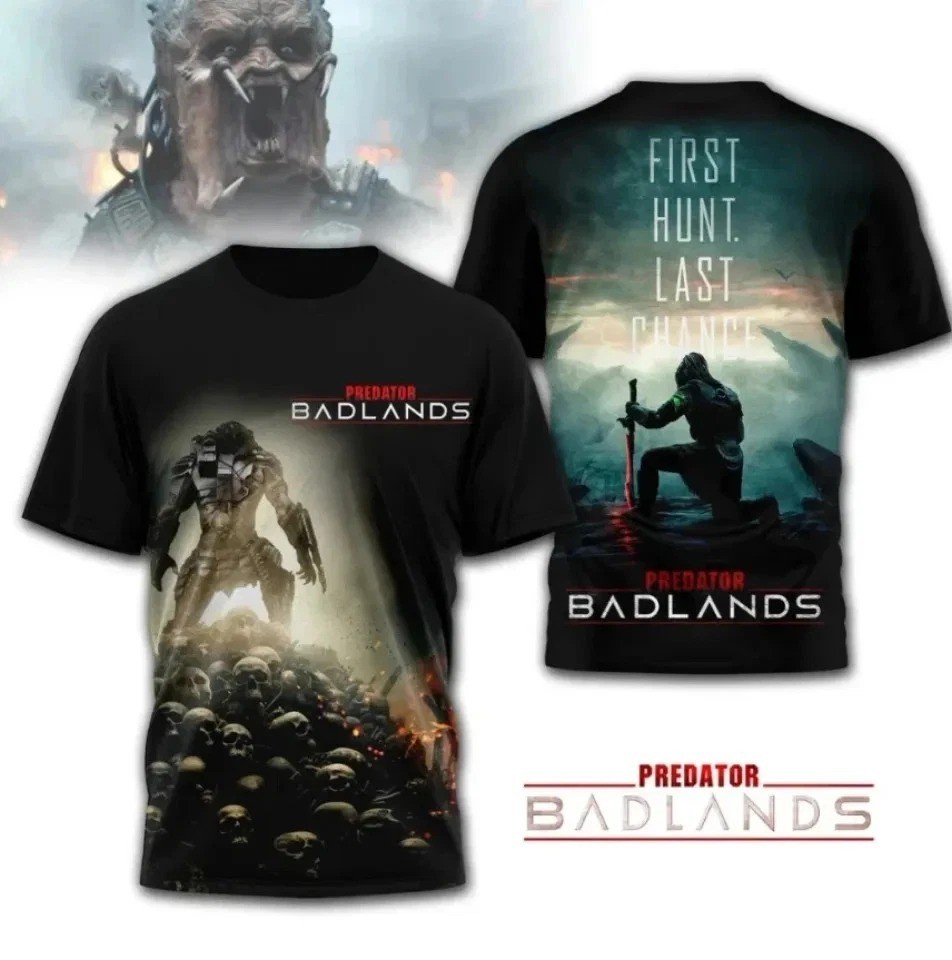 Predator Badlands First Hunt Sci-Fi Movie Fan Gift Graphic 3D T-Shirt