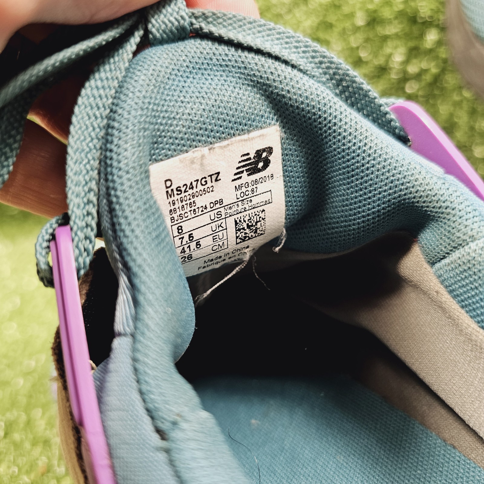 New Balance 247v2 Gore-Tex Blue Aster Purple Athletic Sneakers Mens Size 8