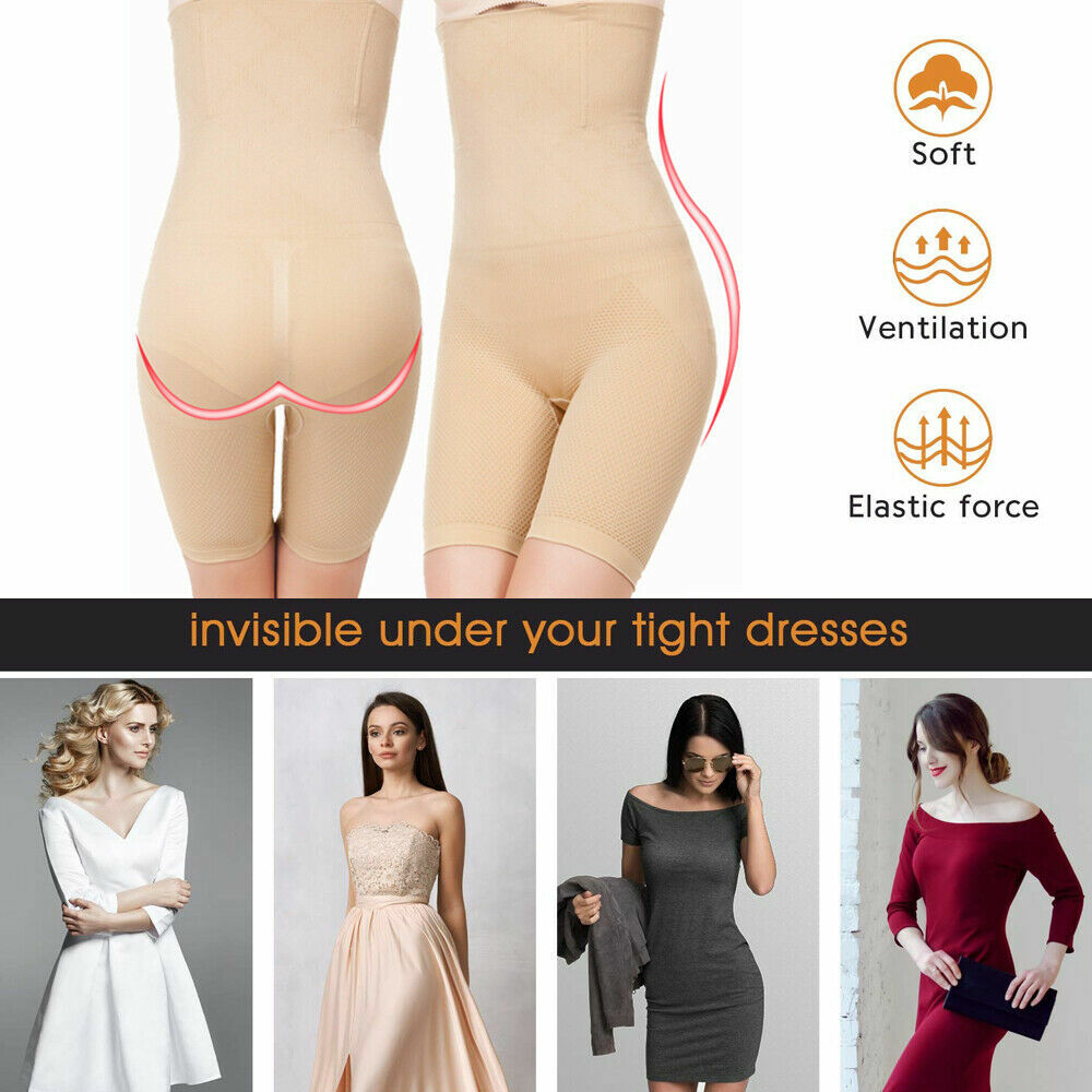 Super Higher Power Shapewear High Waist Shorts Mid Thigh Body Shaper Fajas Pants