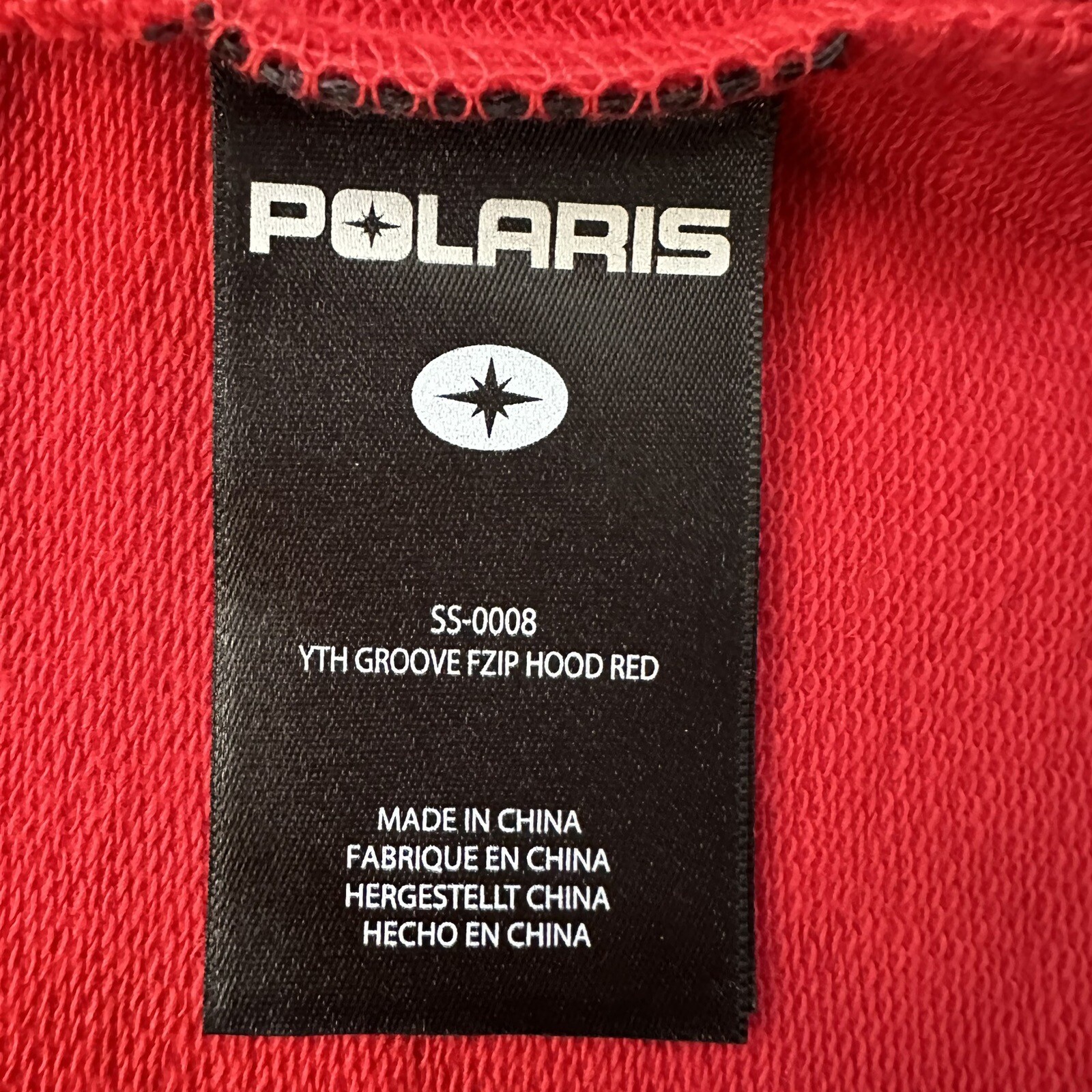 NWT Polaris Slingshot Groove Full Zip Red Riding Jacket Youth Size Large OEM