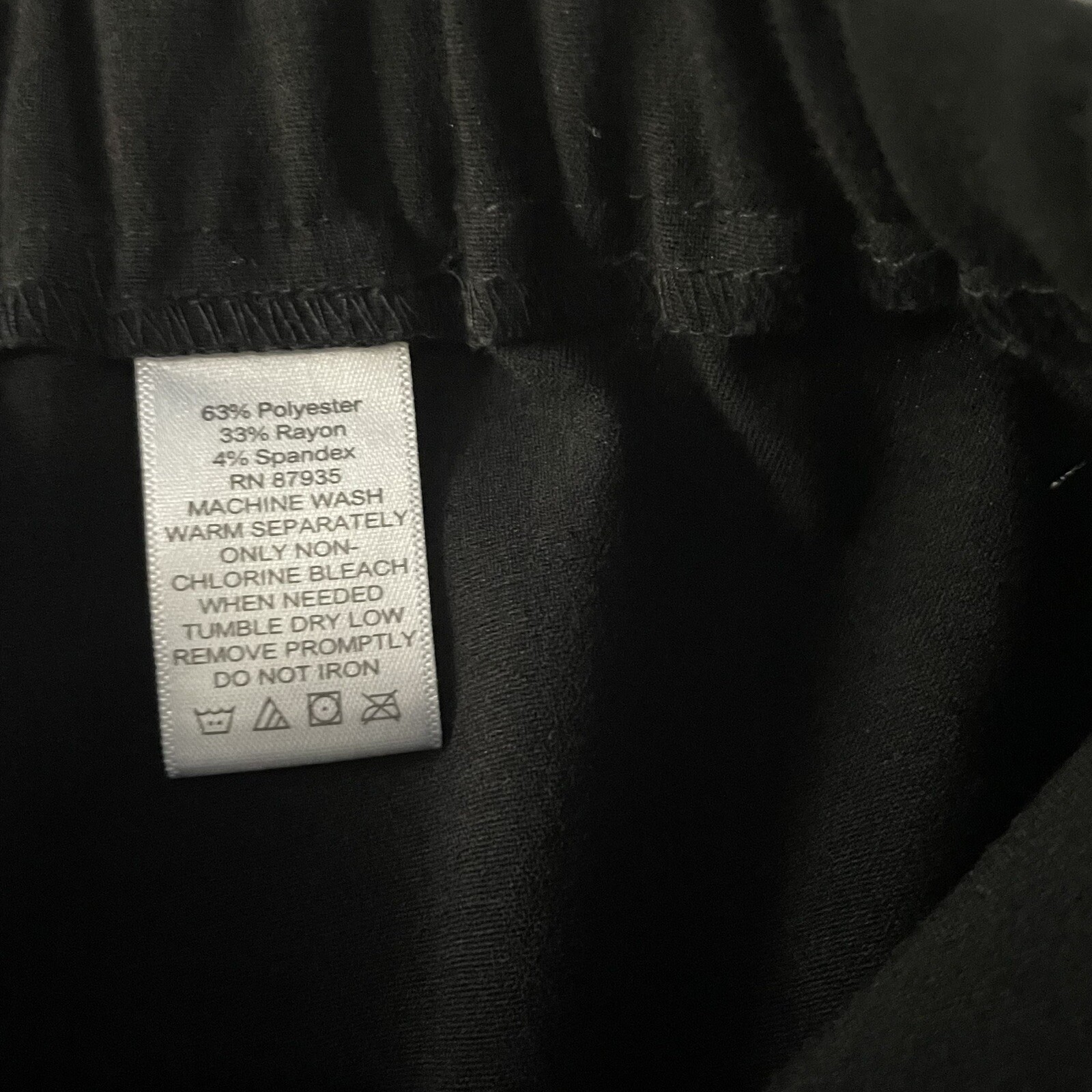 Susan Graver Womens Pants Black Size 2 Flared Dress Pant Polyester Rayon Blend