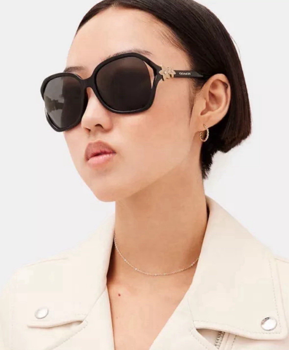 NWT Coach Integration Flower Sunglasses100% UV protection With Box