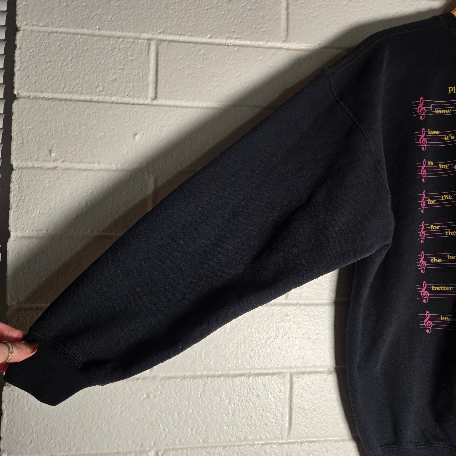 At Seven Studio For The Better AOP Music Sweatshirt Adult XL Graphic Pullover