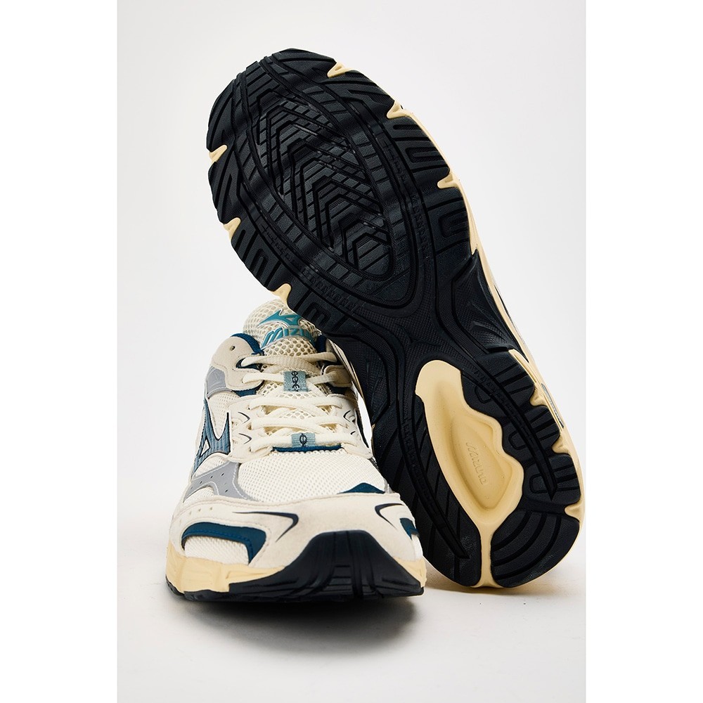 mizuno MXR D1GA256206 Light Beige Blue Unisex Shoes tko06