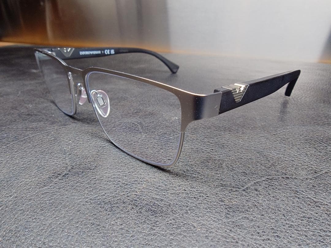 Emporio Armani Glasses Frame Matte Silver