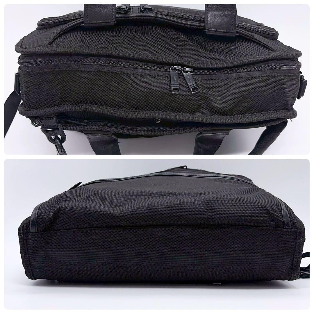 TUMI ALPHA3 3 Way Business Bag Backpack Briefcase Black Laptop Auth