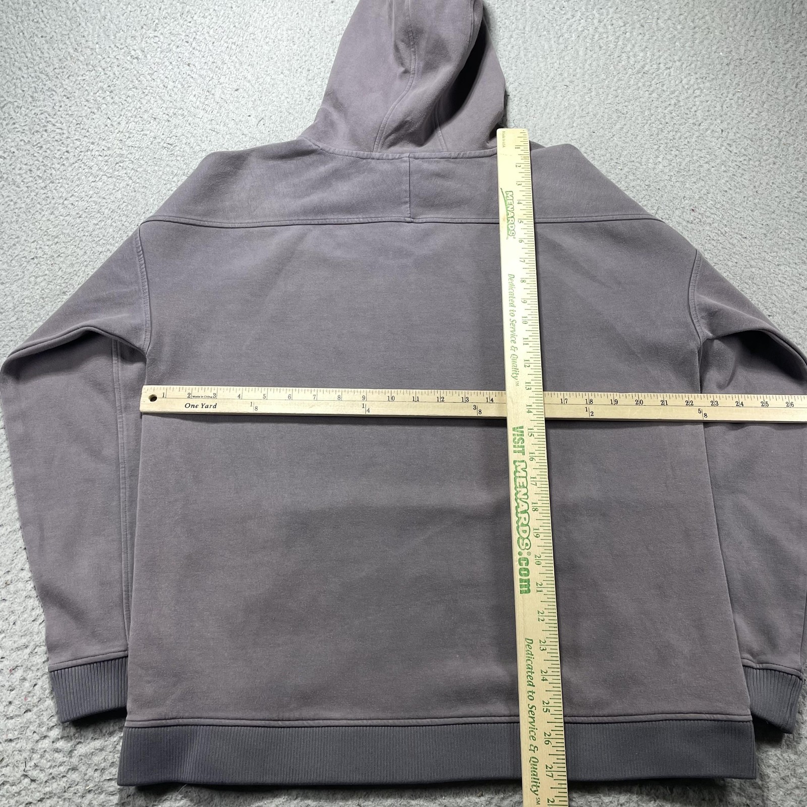 UNRL Hoodie Mens Medium Gray Fleece Pullover Sweatshirt Kangaroo Pocket Logo
