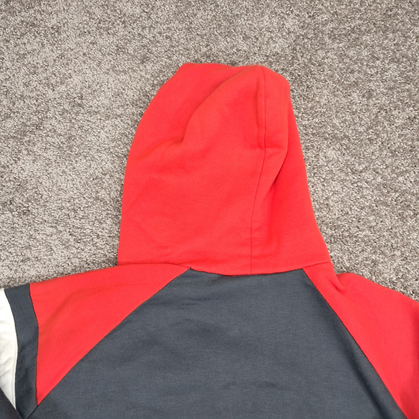 Vintage Mac Gregor Men’s 1/4 Button Up Hoodie Red X-Large