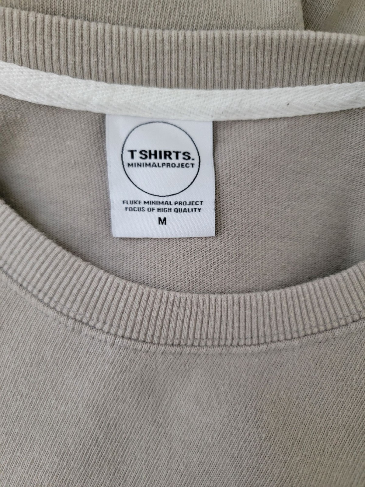 Minimal Project Men’s Ash Gray Heavy Weight Oversized T-Shirt 100% Cotton Sz M
