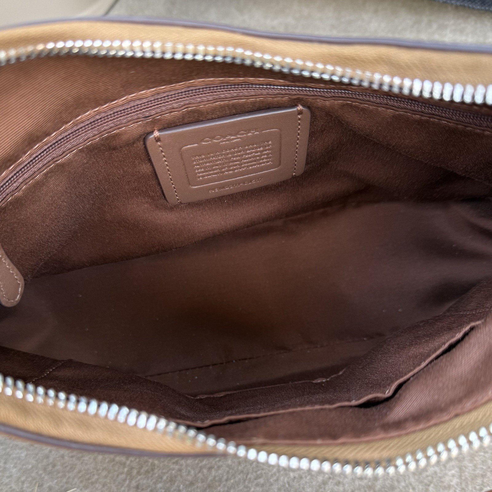 Coach Medium Brown Leather Teri Shoulder Bag
