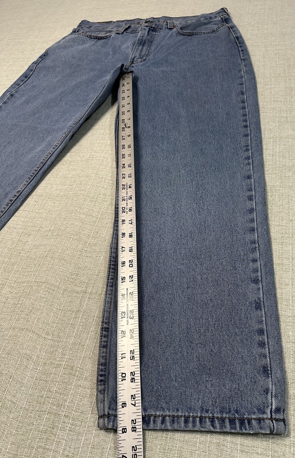 Levi’s 550 Relaxed Fit Medium Blue 100% Cotton Denim Jeans Men’s 36X30