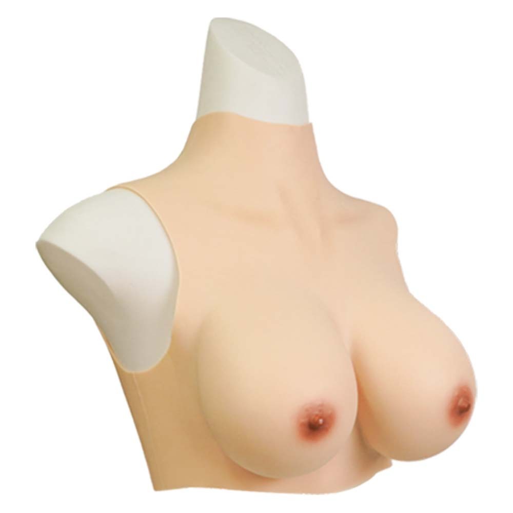 B-H Cup Silicone Breastplate Breast Forms Realistic Fake Boobs For Crossdresser