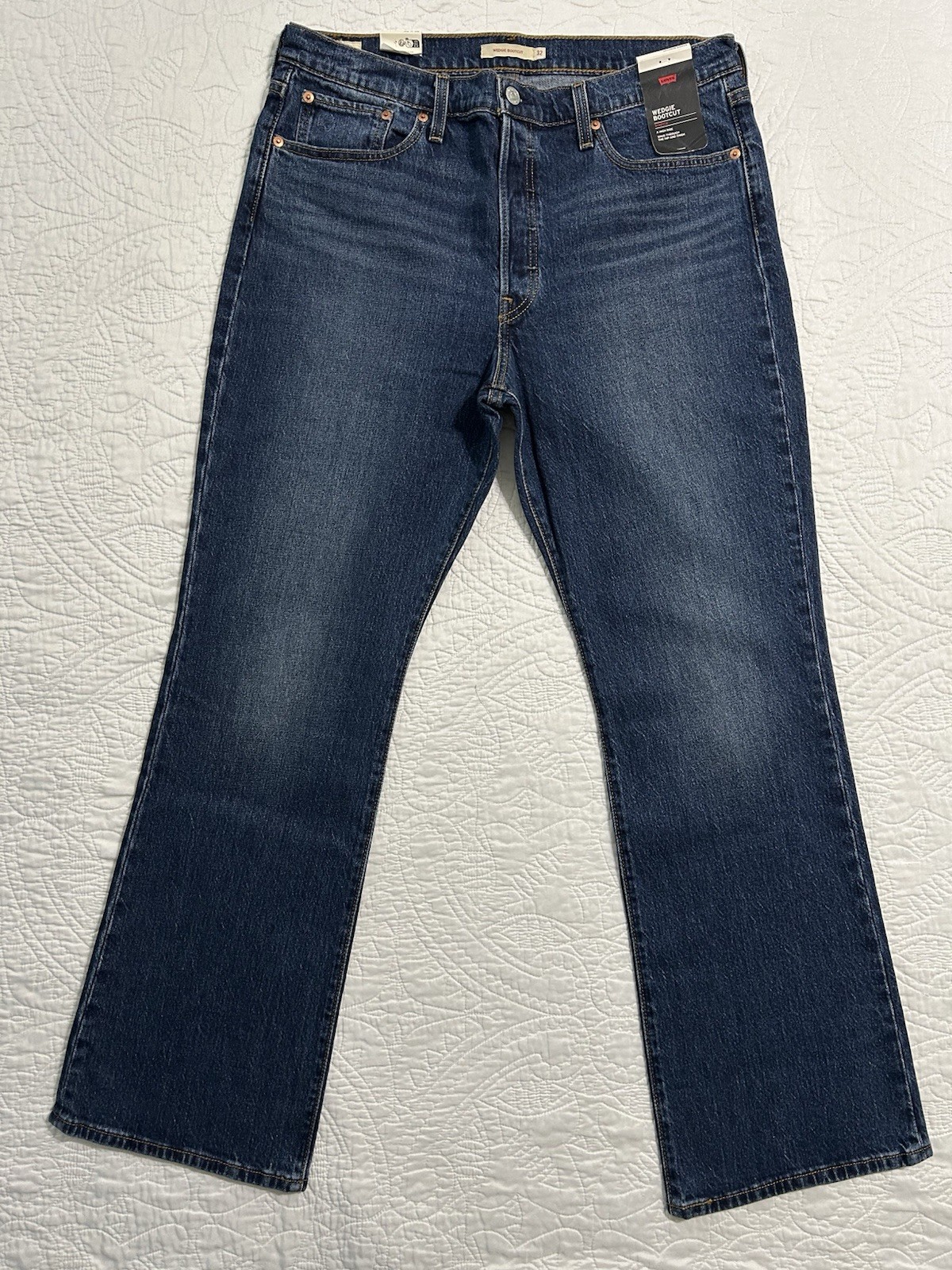 Levi’s Womens Wedgie Bootcut Jeans A8710-0001 DARK WASH Size 32×32 NWT