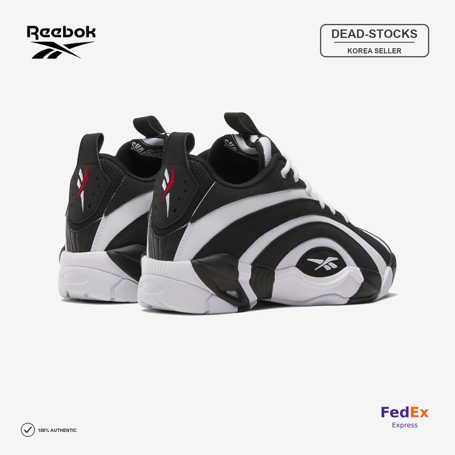 [Reebok] Men OG White Black 100244789 Expeditedship