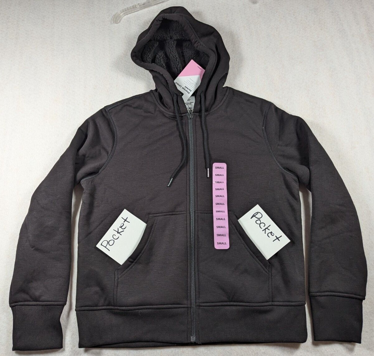 Member’s Mark – Women’s – Full-Zip – Super Soft – Sherpa Lined Jacket – Size S