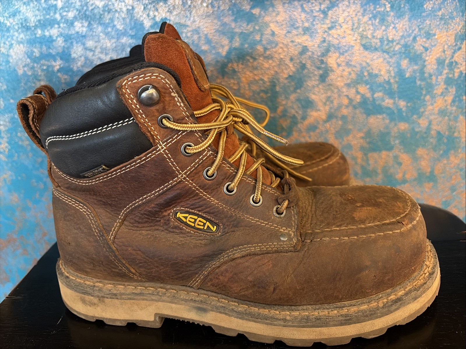 Keen Utility Men’s Cincinnati 6″ Leather Soft Toe Work Boots Size 10D