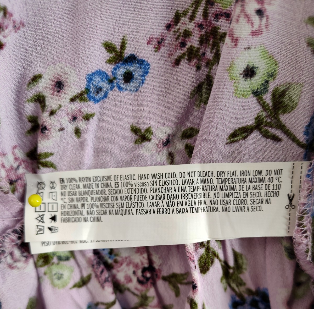 Forever 21 Women Romper M Purple Floral Ruffle Puff Sleeve V Neck Summer Casual
