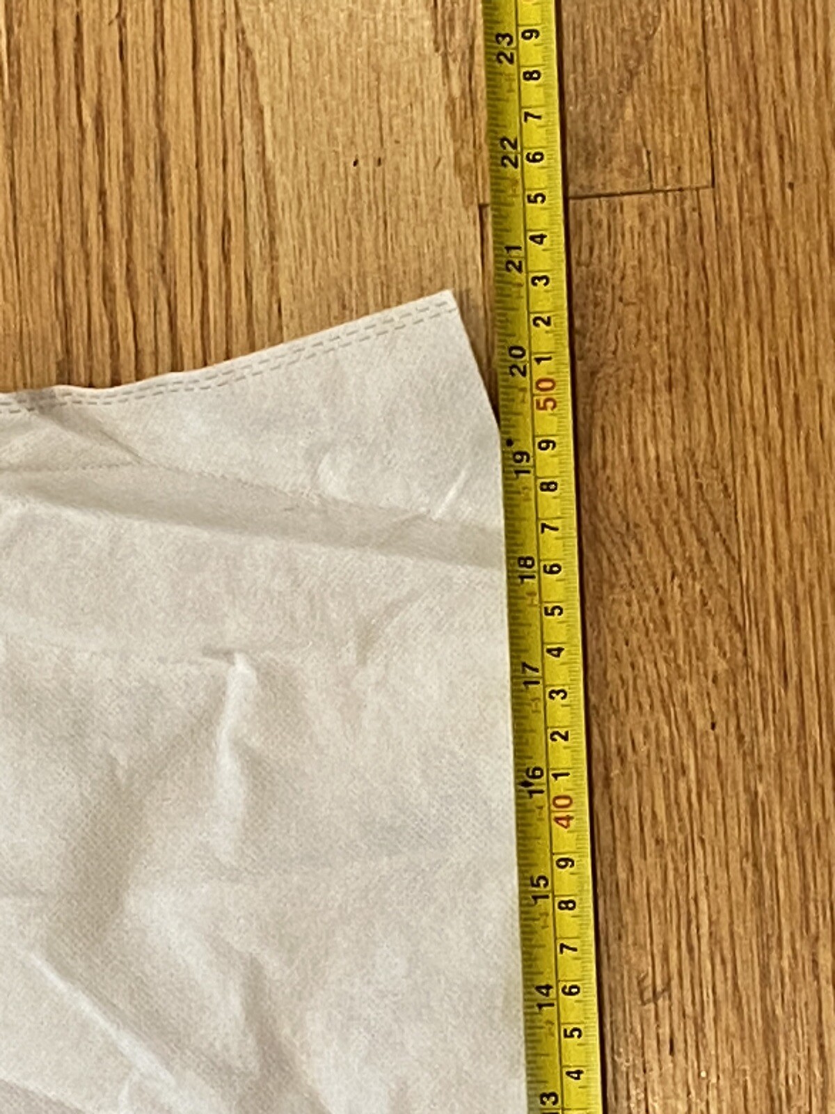 Authentic Borsani White Medium Size Dust Storage Bag 20”x20” Inches